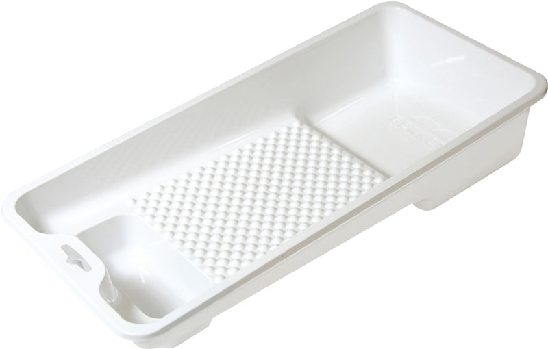 BENNETT XL T-0 Paint Tray, 15 in L, 4 in W, 250 mL Capacity, Plastic, White