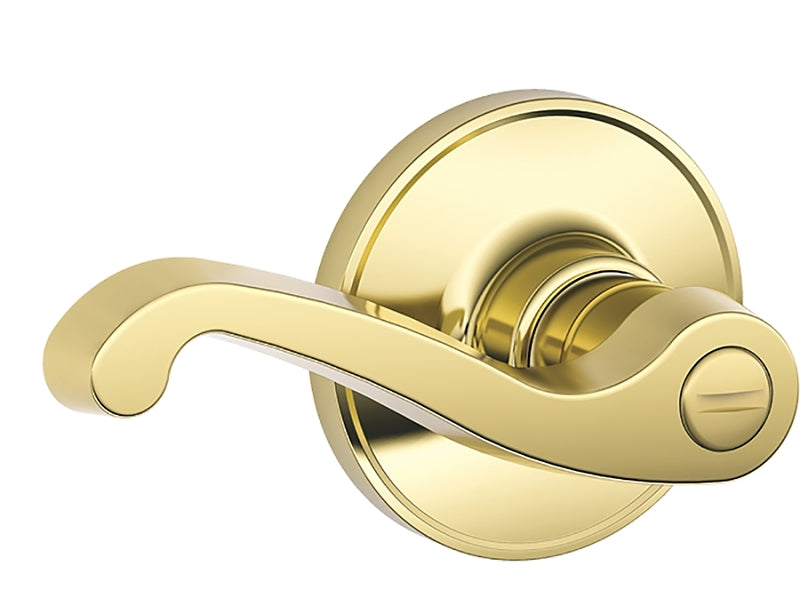 J40VLAS605 LEVER PRIVACY BRASS