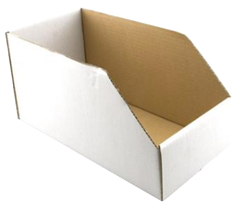 Make-2-Fit P 8143 Utility Storage Bin, Cardboard, White, 4-1/2 in L, 12 in W, 6 in H