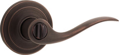 Weiser Toluca Series 9GLA3310-052 Privacy Lever, Levers Lock, Venetian Bronze, Residential, Universal Hand, 2 Grade