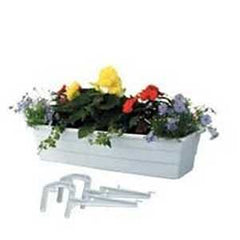 2800/6 WHITE 18IN PLANTER BALC