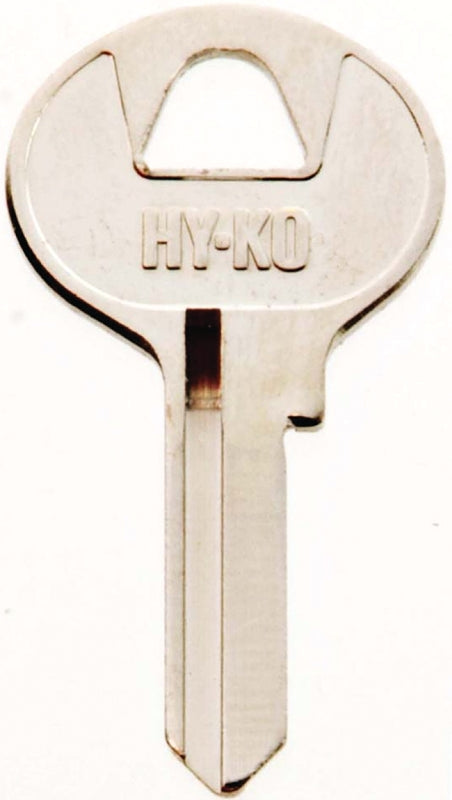 Hy-Ko 11010M3 Key Blank, Brass, Nickel, For: Master Cabinet, House Locks and Padlocks
