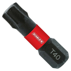 Diablo DT401P25 Screwdriver Insert Bit, #40 Drive, Torx Drive, 1 in L