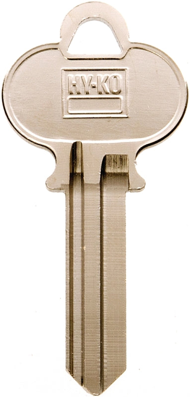Hy-Ko 11010ER1 Key Blank, Brass, Nickel, For: Earle Cabinet, House Locks and Padlocks