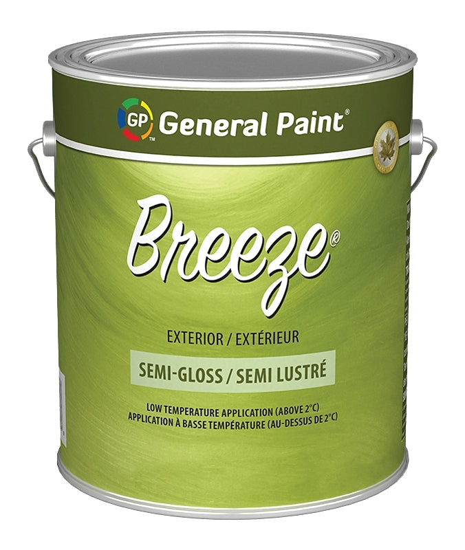 General Paint Breeze 71-049-16 Exterior Paint, Semi-Gloss, Deep Base, 1 gal
