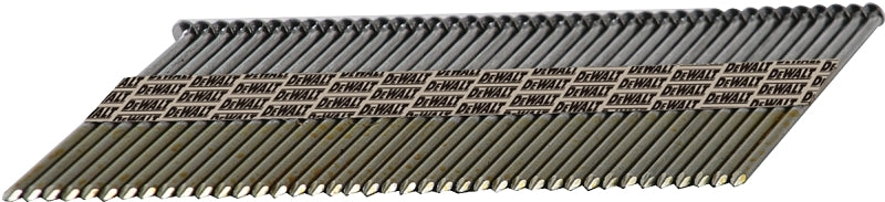 DeWALT DPT-12D131GFH Framing Nail, 3-1/4 in L, 30 Gauge, Galvanized Steel, Round Head, Smooth Shank