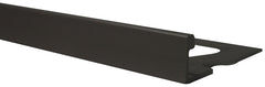Shur-Trim ET2150STI08 Flat Tile Edge, 8 ft L, 5/16 in W, Aluminum, Satin Titanium