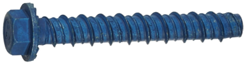 Buildex Tapcon 11413 Screw Anchor, Hex Drive, Steel, Metallic, 10 PK