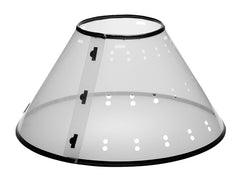 PetEdge TP7167 L CL Elizabethan Collar, Fits Neck Size: 11-1/2 to 18-1/2 in, Cat, Dog, Polypropylene Plastic, Clear