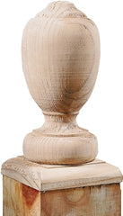 UFP 106090 Post Top, 6-1/2 in H, Traditional, Pine, White