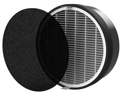 VORNADO MD1-0039 3-in-1 True HEPA Filter Cartridge, 2.4 in L, 7-1/2 in W, 99.97 % Filter Efficiency, Carbon Filter Media