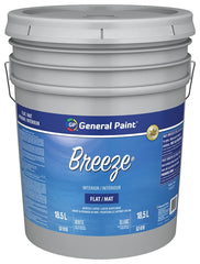 General Paint GE0052010-20 Interior Paint, Flat Sheen, White, 5 gal, Pail, 320 to 430 sq-ft Coverage Area