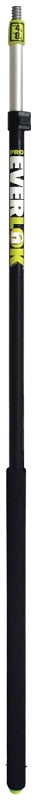Simms A-2067 Telescopic Extension Pole, 1 in Dia, 4 to 8 ft L, Anodized Aluminum, Foam Handle