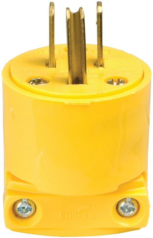 4867-BOX 15A/125V YEL VYN PLUG