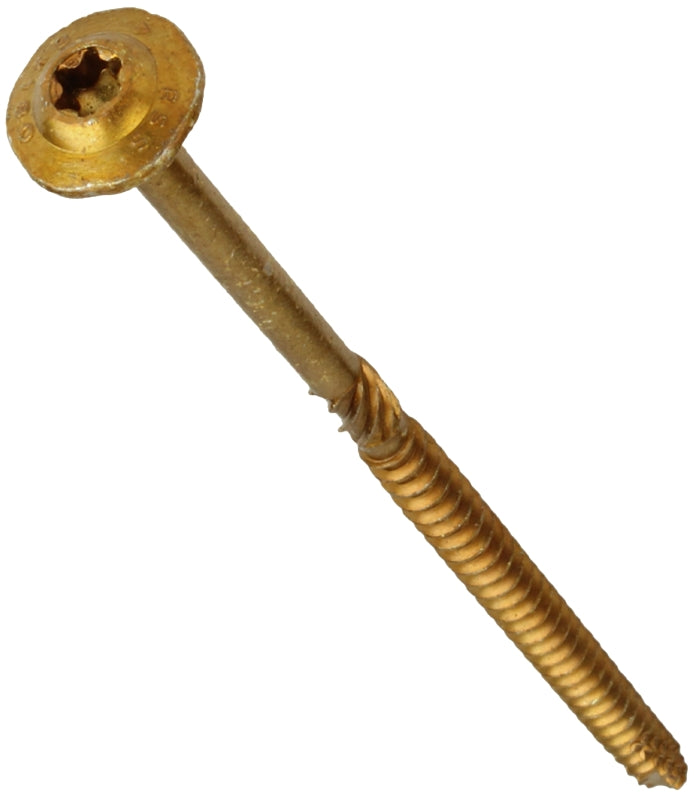 Ramset RSS 14231 Structural Screw, 5-1/8 in L, W-Cut Thread, Washer Head, Recessed Star Drive, Zip-Tip Point, Steel