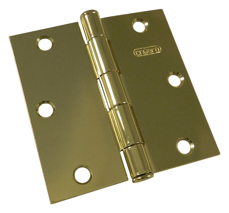 821BV HINGE DR SQ 3-1/2IN BRS