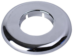 Plumb Pak PP857-12 Split Floor and Ceiling Plate, 3 in Dia, Plastic, Chrome, For: 1-1/4 in Iron Pipe