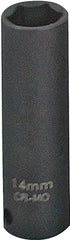 Vulcan Deep Impact Socket, 14 mm Socket, Black Phosphate