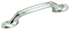 Amerock Sterling Traditions Series BP1300G9 Cabinet Pull, 5-1/4 in L Handle, 1-1/16 in Projection, Zinc, Sterling Nickel
