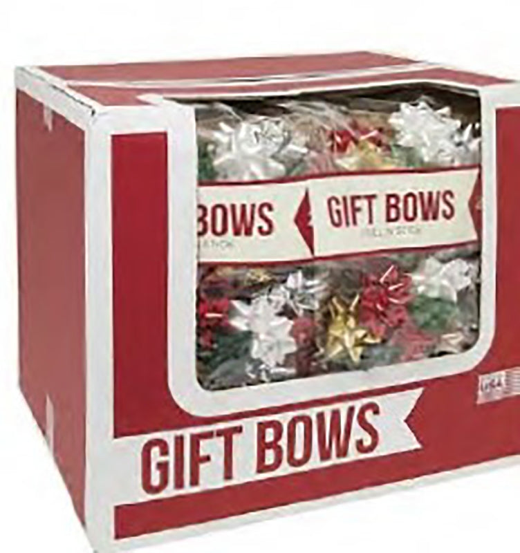 Hometown Holidays 68722 Gift Bow, Star Shape Design, Plastic, Multi-Color