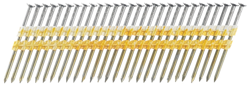 Senco KD29ASBS Collated Nail, 3-1/2 in L, Steel, Galvanized, Full Round Head, Smooth Shank