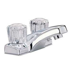 Taymor Fundamentals Series 06-4431 Bathroom Faucet, 1.5 gpm, 2-Faucet Hole, Resin, Polished Chrome, 4 in Faucet Centers
