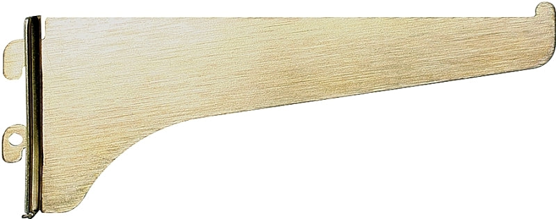 Knape & Vogt 180 BR 12 Shelf Bracket, 12 in L, Steel, Brass
