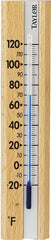 Taylor 5141 Thermometer, -20 to 120 deg F, Wood Casing