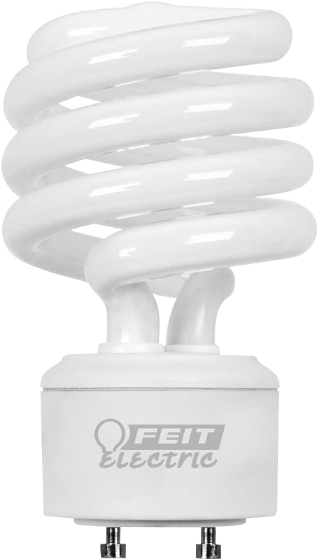 Feit Electric BPESL23TMGU24/CAN Compact Fluorescent Bulb, 23 W, Spiral Lamp, GU24 Lamp Base, 1600 Lumens