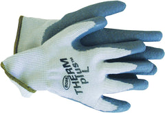 Boss Therm plus 8435L Protective Gloves, Unisex, L, Knit Wrist Cuff, Acrylic Glove, Gray/White
