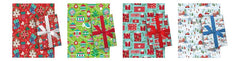 Santas Forest 67903 Whimsical Gift Wrap, 35 Sq ft x 30 in, Assorted Designs, Paper, Assorted