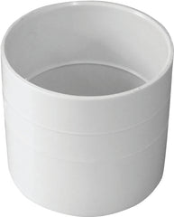 IPEX 414213BC Sewer Coupling, 3 in, S&D Hub x Sch. 40 Bushing, PVC, White