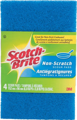 Scotch-Brite SB-4622 Scouring Pad, Polymer Abrasive, 6 in L, 3.8 in W, Blue