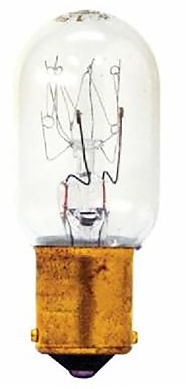 GE 35154 Appliance Light Bulb, 15 W, T7 Lamp, BA15d Double Contact Bayonet Lamp Base, 100 Lumens