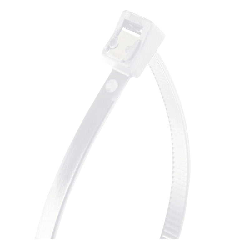 GB 45-314SC Cable Tie, Double-Lock Locking, 6/6 Nylon, Natural
