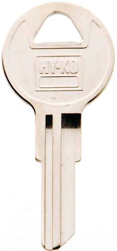 Hy-Ko 11010CG16 Key Blank, Brass, Nickel, For: Chicago Cabinet, House Locks and Padlocks