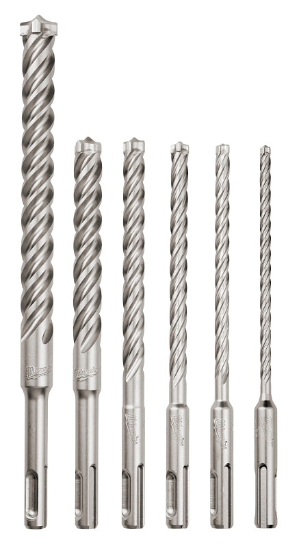 Milwaukee MX4 48-20-7499 Rotary Hammer Drill Bit kit, 6-Piece, Carbide/Steel