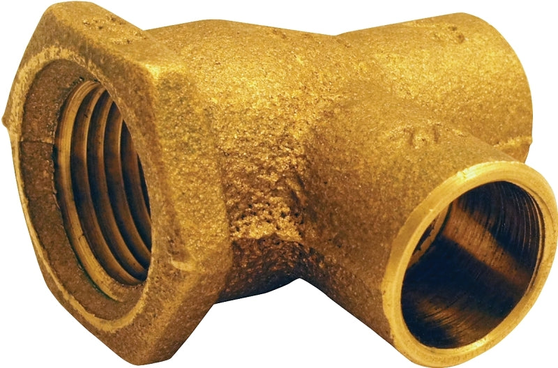 EPC 10151190 Pipe Tee, 1/2 in, Sweat x Female x Sweat, Brass