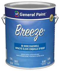 General Paint GE0055120-16 Interior Paint, Eggshell Sheen, White, 1 gal, Pail, 320 to 430 sq-ft Coverage Area