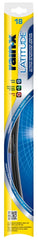 Rain-X Latitude 99818 Wiper Blade, Contoured Blade, 18 in L Blade, Metal/Rubber