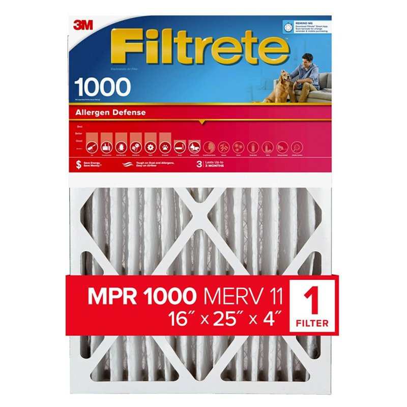 ALRGN RDC PLEAT FILTER 16X25X4