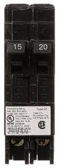 Siemens Q1520 Circuit Breaker, Type QT, 15 to 20 A, 1 -Pole, 120 V, Plug Mounting