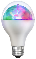 Feit Electric DISCO1/LED LED Disco Bulb, Specialty, A25 Lamp, 40 W Equivalent, E26 Lamp Base, White