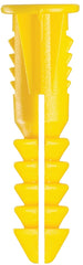 Cobra Anchors 185S Screw Anchor, #4-6 Thread, 7/8 in L, Polyethylene, 75 lb