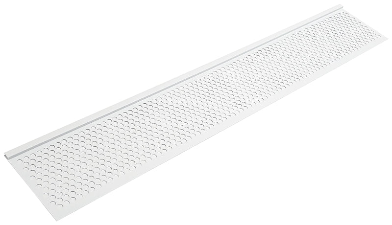 Frost King G636W Gutter Screen, 3 ft L, 6-5/8 in W, Vinyl, White