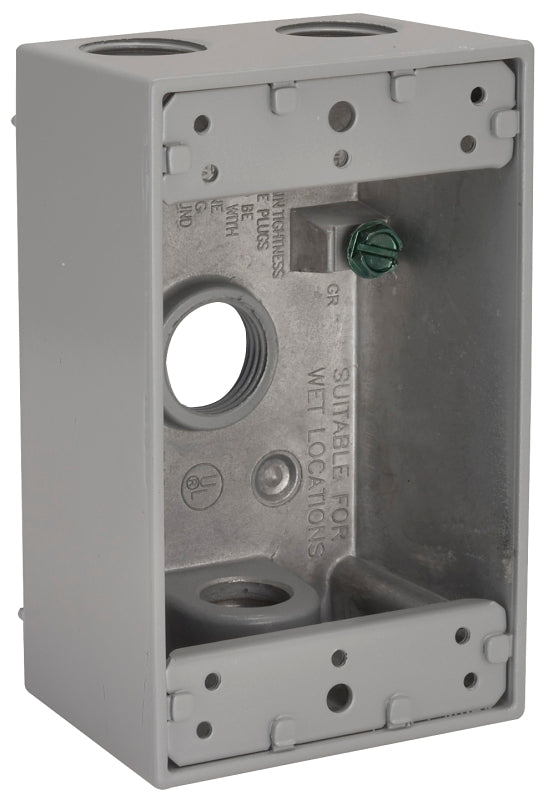 5321-0 WP BOX GRY 1G 4CT 1/2IN