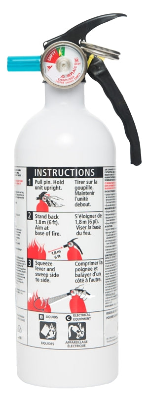 Kidde Home 468031MTL Fire Extinguisher, 2 lb Capacity, 5-B:C, B, C Class