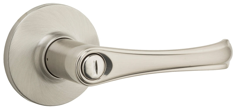 Weiser Safe Lock Grapevine Series 9SL30000-023 Privacy Lever, Levers Lock, Satin Nickel, Residential, Universal Hand
