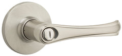 Weiser Safe Lock Grapevine Series 9SL30000-023 Privacy Lever, Levers Lock, Satin Nickel, Residential, Universal Hand