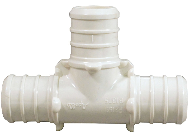 Apollo Valves ApolloPEX Series PXPAT125PK Pipe Tee, 1/2 in, Barb, Poly Alloy, 200 psi Pressure